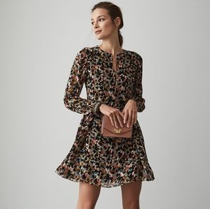 Martina Ditsy Print Flared Dress